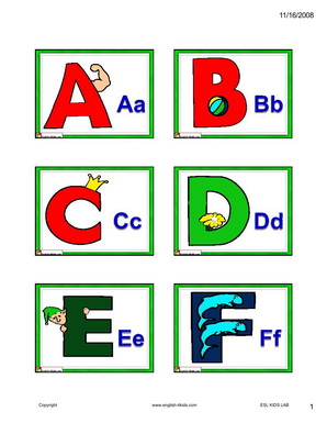 Alphabet Cards Printable